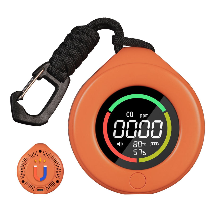 Moes Mini Carbon Monoxide Detector Portable Temp/Humi/CO Meter(Non-smart)