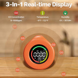 Moes Mini Carbon Monoxide Detector Portable Temp/Humi/CO Meter(Non-smart), view 2