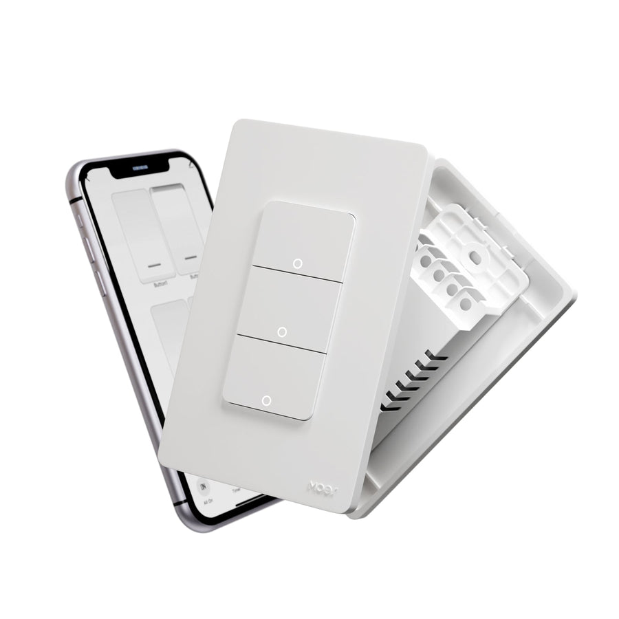 Moes WiFi 1/2/3/4 Gang Smart Light Switch, Alexa Google APP Remote Light Switching