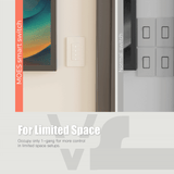 Moes WiFi 1/2/3/4 Gang Smart Light Switch, Alexa Google APP Remote Light Switching, view 2