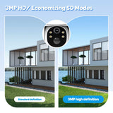 MOES 4G Solar Outdoor Security Camera – 7800mAh Battery + 7W Solar Panel, IP65 Waterproof, 360° PTZ, No WiFi Needed, SIM-Free Version for Southeast Asia, view 3
