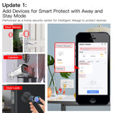 Moes Smart Wired Multi-mode Gateway ZigBee WiFi BLE Mesh Hub Away Stay Home Security Protect Mode, view 6
