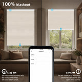 MOES Motorized Blackout Cellular Shades Nowa, view 3