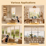 MOES Motorized Light Filtering Roller Shades 70% Blackout Linen, view 2