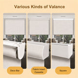 MOES Motorized Light Filtering Roller Shades 70% Blackout Linen, view 4