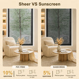 MOES Motorized Light Filtering Solar Shades 1%/3%/5% Openness Aventus, view 2