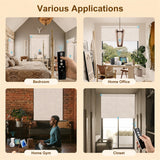 MOES Motorized Roller Shades 100% Blackout Linen, view 2