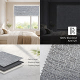 MOES Motorized Roller Shades 100% Blackout Safari, view 5