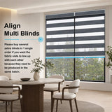 MOES Motorized Zebra Shades 85% Blackout 95mm Ingrid, view 3