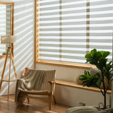 MOES Motorized Zebra Shades 60% Blackout Translucent 75mm Eloise, view 5
