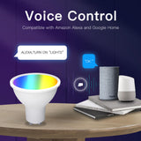 MOES GU10 WiFi Smart Light Bulbs LED RGB Warm Dimmable Lamps 5W Alexa Google APP, view 3