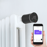 MOES ZigBee Smart Radiator Valves Tuya Save Energy Black White TRV BRT 100 Mini Soft Touching Thermostatic Valve, view 2