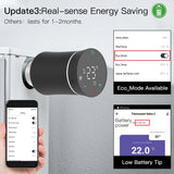 MOES ZigBee Smart Radiator Valves Tuya Save Energy Black White TRV BRT 100 Mini Soft Touching Thermostatic Valve, view 6