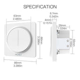 Moes ZigBee Smart Light Dimmer Touch Switch Single Pole Neutral Wire Required EU, view 6
