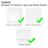 Moes Mini DIY WiFi Relay Module, RF433 Smart Light Switch Module, 1/2 Gang Reset, view 4