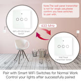 Moes RF433 Smart Wirelesss Wall Glass Panel Transmitter Touch Switch Multi-control Remote EU, view 4