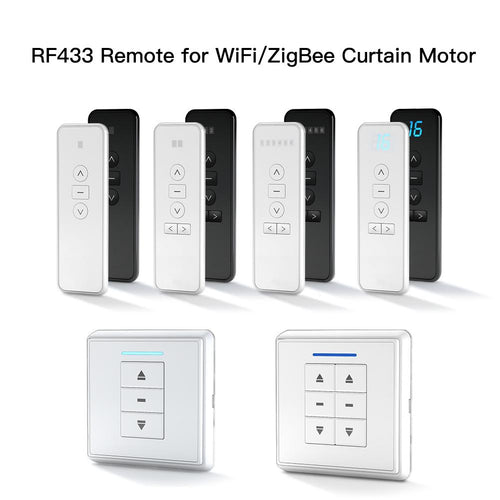 Moes RF433 Remote Emitter For Controlling WiFi /ZigBee Curtain Motor