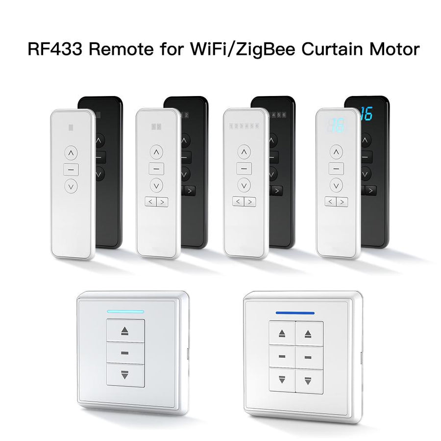 Moes RF433 Remote Emitter For Controlling WiFi /ZigBee Curtain Motor