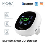 MOES BLE Smart Carbon Dioxide Tester Portable CO2 Temp Humi Air Quality Monitor, view 2