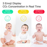 MOES BLE Smart Carbon Dioxide Tester Portable CO2 Temp Humi Air Quality Monitor, view 3