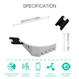 Moes Zigbee/ Wifi Smart Human Presence Detector PIR mm Wave Radar Detection Sensor Ceiling Mount, view 6