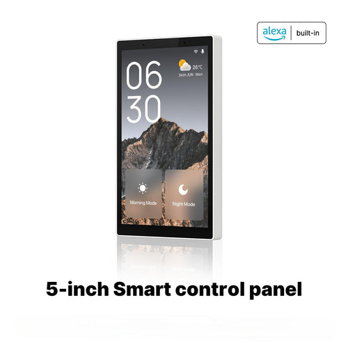 Moes Smart Home 5-Inch Touchscreen Control In-wall Smart Panel with Alexa Built-in Neutral Wire Required
