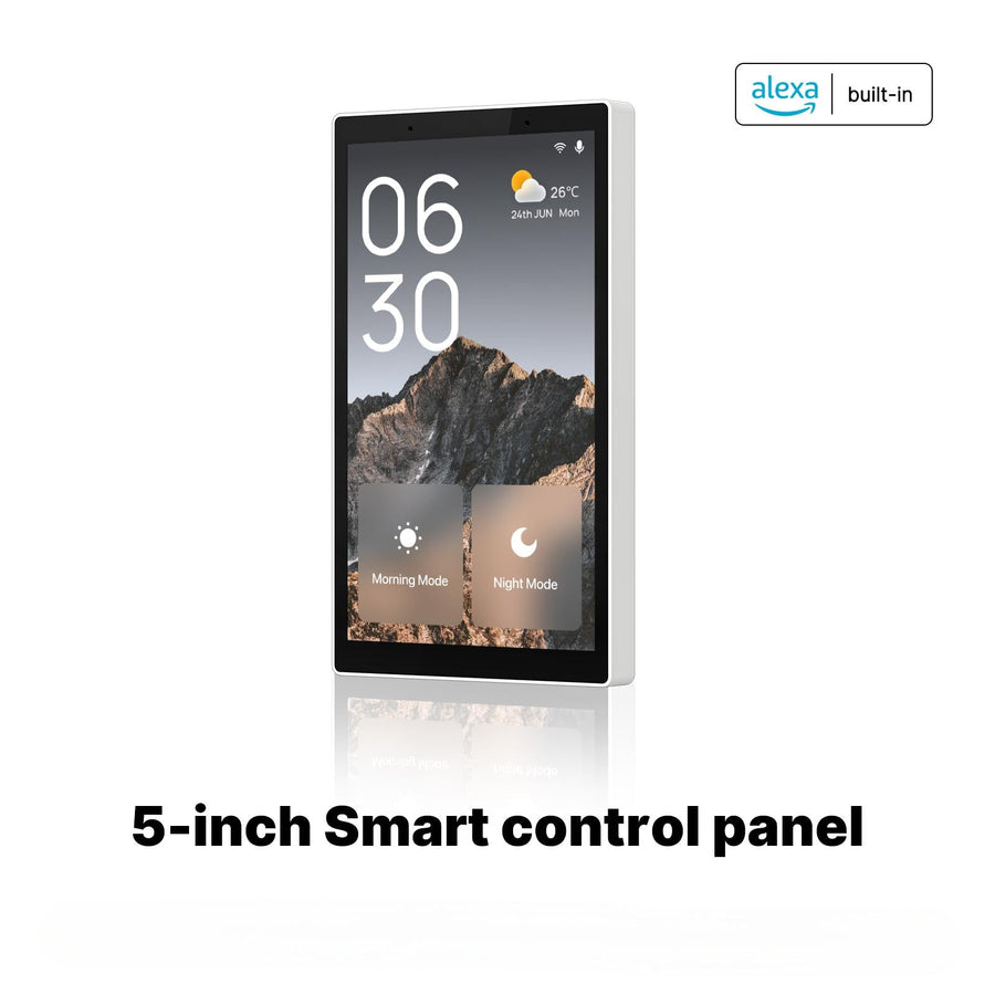 Moes Smart Home 5-Inch Touchscreen Control In-wall Smart Panel with Alexa Built-in Neutral Wire Required