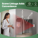 Moes Smart PIR Sensor Human Body Motion Detector Home Security and Scene Linkage Automation, view 4