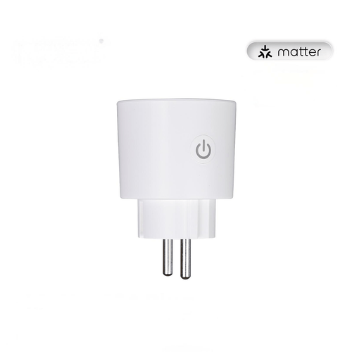 Moes Smart Plug Matter WiFi Socket 16A Outlet Power Monitor EU Version