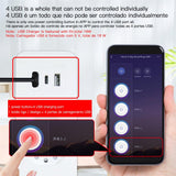 Moes WiFi Smart Power Strip Surge Protector 4 Plug Outlets Electric Socket with USB/Type C [Brazil Version], view 6