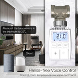 Moes Smart Programmable Radiator Actuator Valve Tuya ZigBee3.0 Round Screen Thermostat Temperature Controller, view 5