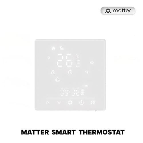 Moes Smart Thermostat Matter WiFi Temperature Controller Water/ Electric /Gas /Boiler Floor Heating