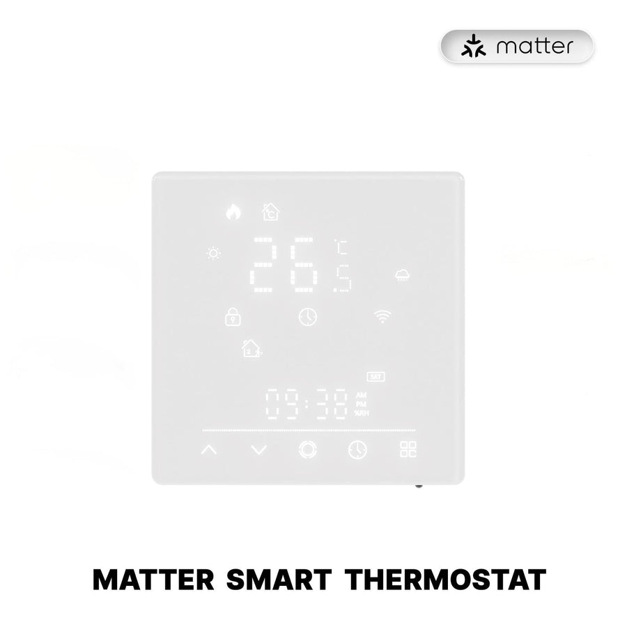 Moes Smart Thermostat Matter WiFi Temperature Controller Water/ Electric /Gas /Boiler Floor Heating