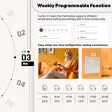 Moes Smart Thermostat Matter WiFi Temperature Controller Water/ Electric /Gas /Boiler Floor Heating, view 4