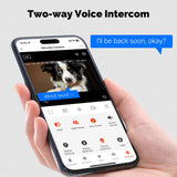 Moes Smart WiFi Camera Indoor 3MP HD Home Monitoring Surveillace Work with Alexa Google Home, view 4