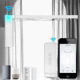 Moes WiFi Smart Electric Motorized Splicing Curtain Tracks System,Tuya Curtain Motor with DIY Track RF Remote, view 2