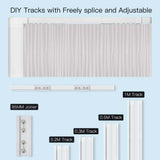Moes WiFi Smart Electric Motorized Splicing Curtain Tracks System,Tuya Curtain Motor with DIY Track RF Remote, view 5