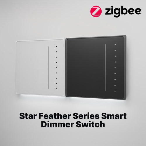Moes Star Feather EU Standard Smart Zigbee Dimmer Switch 2A/440W Neutral Wire Required