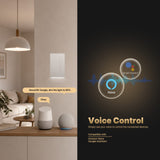 Moes Star Feather Series US Standard Smart Zigbee Dimmer Switch, 2A Load, Neutral Wire Required, view 6