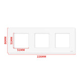 Moes Star Ring Switch Panel EU/US Version 2/3/4 Gang (ONLY PANEL without switch), view 5