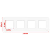 Moes Star Ring Switch Panel EU/US Version 2/3/4 Gang (ONLY PANEL without switch), view 6
