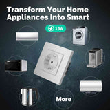 Moes Star Ring ZigBee Smart Socket EU Wall Embedded Outlet Energy Monitor, view 5