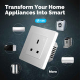 Moes Star Ring ZigBee Smart Socket UK Wall Embedded Outlet Energy Monitor, view 4