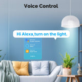 Moes Tuya Matter WiFi Smart Light Switch 2.5D Glass Panel Neutral Wire Required US Version, view 3