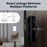 Moes Tuya Matter WiFi Smart Light Switch 2.5D Glass Panel Neutral Wire Required US Version, view 6