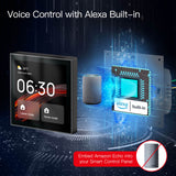Moes Tuya Wifi Smart Touch Screen Center Control Panel with Voice Control Alexa Built-in ZigBee Gateway Built-in Neutral Wire Required, view 4