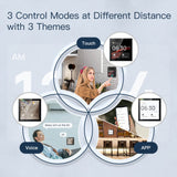 Moes Tuya Wifi Smart Touch Screen Center Control Panel with Voice Control Alexa Built-in ZigBee Gateway Built-in Neutral Wire Required, view 6