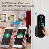 Moes Wifi Tuya Smart Door Lock Fingerprint Digital Password Lock, view 3