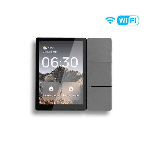 Moes Tuya WiFi 3.5-inch Smart Center Touch Control Panel 3 Relays Physical Buttons Ble Sigmesh Hub Built-in Neutral Wire Required