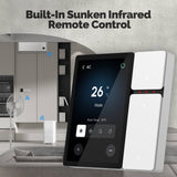 Moes Tuya WiFi 3.5-Inch Touchscreen Control IR Remote Control BLE Sigmesh Hub Built-in Neutral Wire Required, view 3